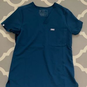 Figs Deep Reef XS Catarina Scrub Top